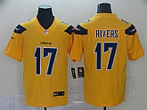 Nike Chargers 17 Philip Rivers Gold Inverted Legend Limited Jersey,baseball caps,new era cap wholesale,wholesale hats